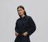 Rabens Saloner Candie clipped jacquard shirt jacket pirate black